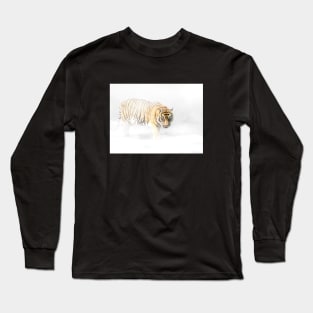 Tiger Animal Feline Wild Life Jungle Nature Freedom Travel Africa Digital Painting Long Sleeve T-Shirt